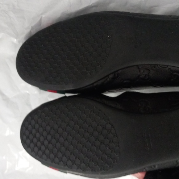 Authentic Gucci GG Monogram Supreme Sherry Web Guccissima Ballet Flats - Picture 7 of 11